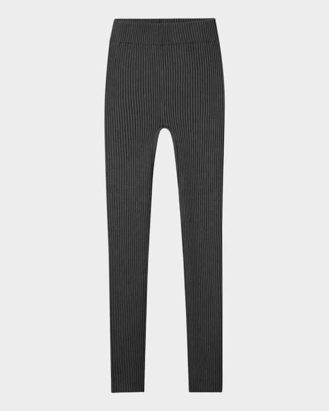 Cozy Cotton Silk Ribbed Leggings